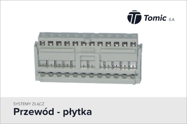 Złącza przew&oacute;d - płytka